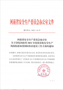 河南省安全生產(chǎn)委員會辦公室 關(guān)于印發(fā)河南省2021年持續(xù)深化安全生產(chǎn)風(fēng)險隱患雙重預(yù)防體系建設(shè)工作方案的通知